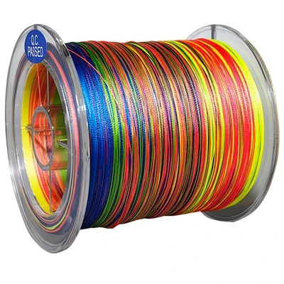 Linie de pescuit împletită puternică 4 fire multifilament PE anti-abraziune 500m
